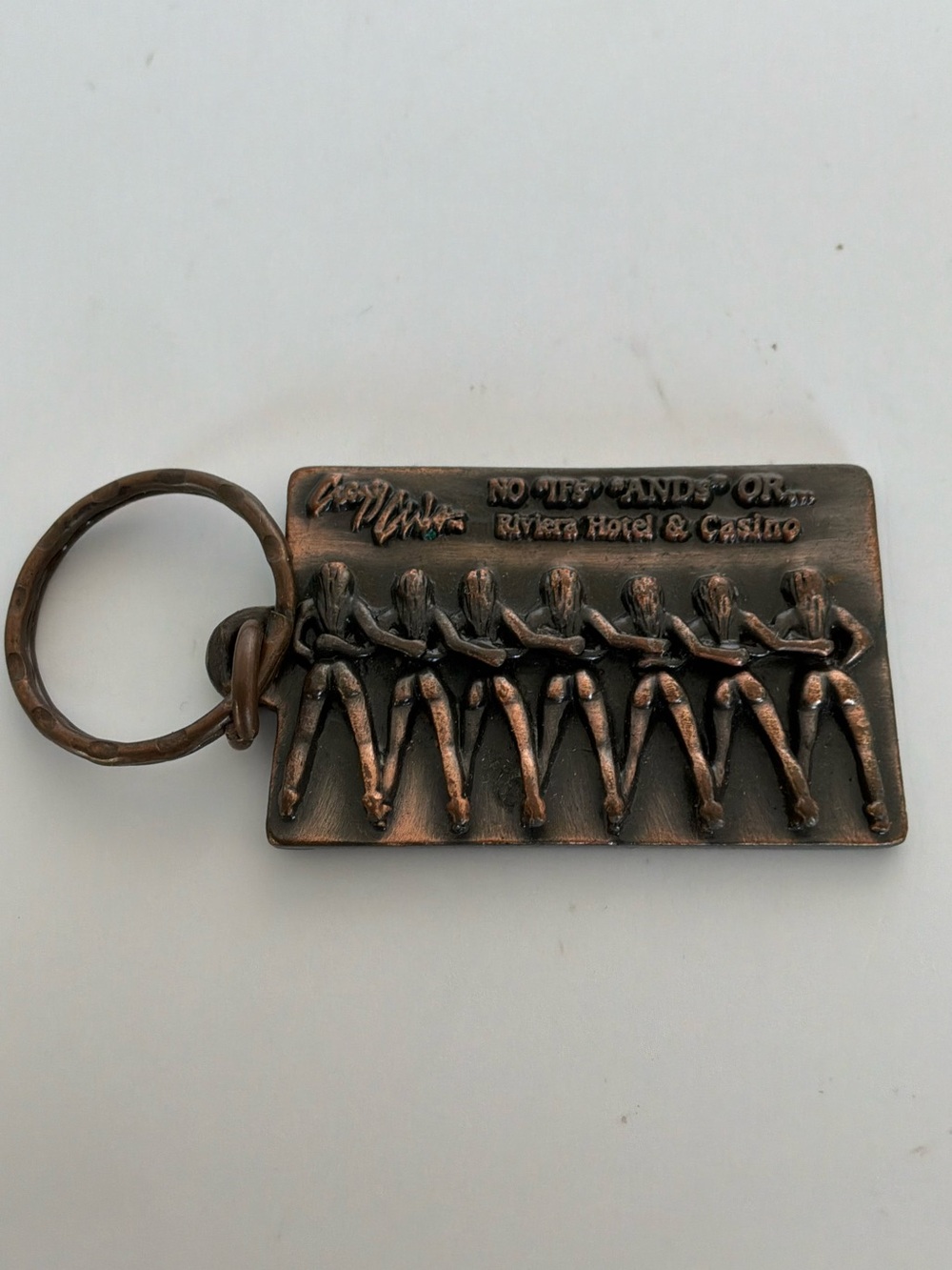 Las Vegas Riviera Hotel & Casino Vintage Showgirls Keychain Souvenir
